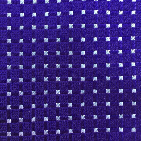 Donald Trump Purple Geometric Pattern Silk Tie - Picture 3 of 5